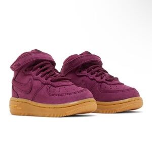LAST CHANCE! Kids Nike Air Force 1 Mid Plum